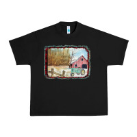 Black Christmas Barn Tractor Snow Urban Heavy Tee - Bettercallsaul