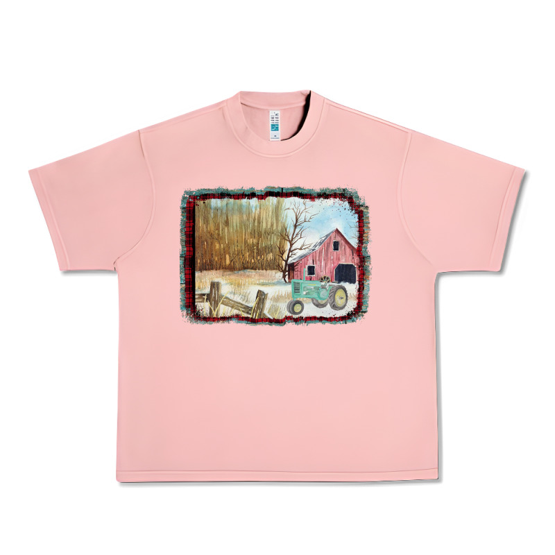 Christmas Barn Tractor Snow Urban Heavy Tee by Bettercallsaul | Teevron