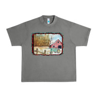 Tornado Christmas Barn Tractor Snow Urban Heavy Tee - Bettercallsaul