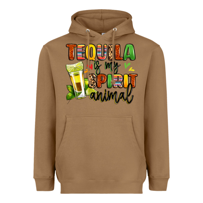 Tequila Is My Spirit Animal Heavyweight Hoodie by LillyAllenDesigns | Teevron