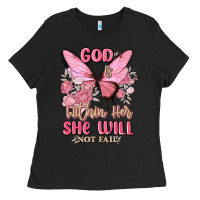 Black god is within her she will not fail Ladies Tee - MaliasSmallBusiness