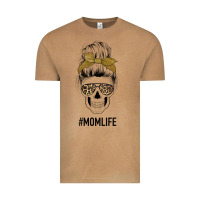 Vintage Camel Glitter Patterned Leopard Mom Skull Vintage Tee - Bettercallsaul