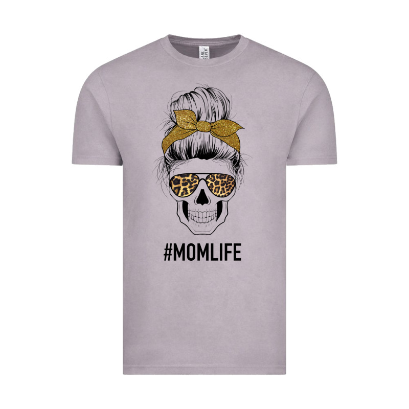 Glitter Patterned Leopard Mom Skull Vintage Tee by Bettercallsaul | Teevron