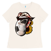 Bone Soccer Tongue Ladies Tee - Jasminsmagicworld