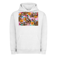 Pigment Lunar Rock Baby monkey flowers Urban Hoodie - Artiststas