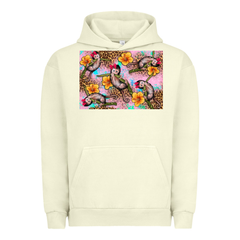 Baby Monkey Flowers Urban Hoodie by Artiststas | Teevron