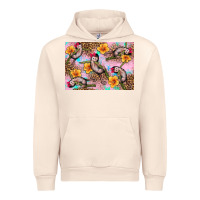 Sandshell Baby monkey flowers Urban Hoodie - Artiststas