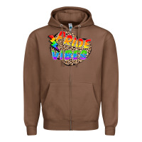 Chestnut pride vibes Zipper Hoodie - FaDigitalArtStudio