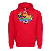 Red pride vibes Zipper Hoodie - FaDigitalArtStudio