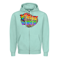 Seafoam pride vibes Zipper Hoodie - FaDigitalArtStudio