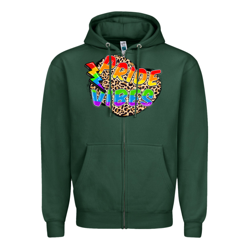 Pride Vibes Zipper Hoodie by FaDigitalArtStudio | Teevron
