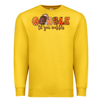 Lemon Fall Gobble Gobble Til You Wobble Premium Sweatshirt - LillyAllenDesigns