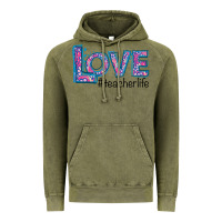Vintage Olive Love Teacher Life Vintage Hoodie - Bettercallsaul