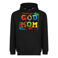 Black autism god mom Heavyweight Hoodie - LillyAllenDesigns