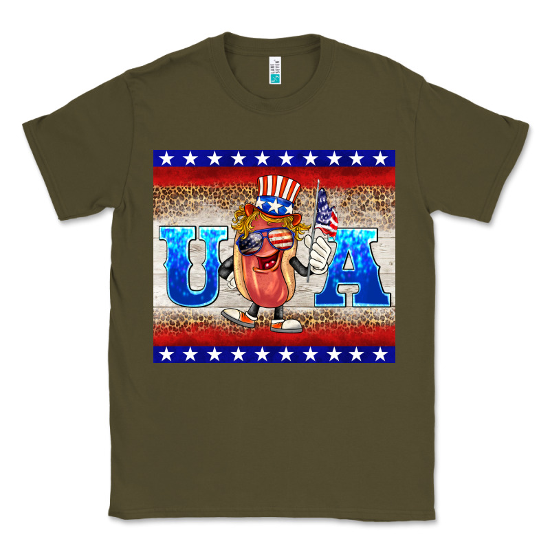 Usa Hot Dog Classic Tee by BarkalooDesign | Teevron