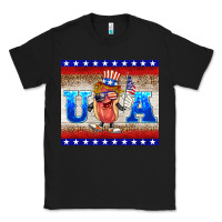 Black usa hot dog Classic Tee - BarkalooDesign