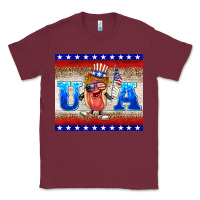 Burgundy usa hot dog Classic Tee - BarkalooDesign