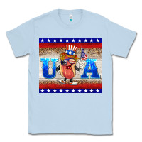 Dusty Blue usa hot dog Classic Tee - BarkalooDesign