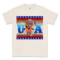 Natural usa hot dog Classic Tee - BarkalooDesign