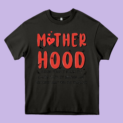 Motherhood Some Day I Rock It Heavy Core Tee Designed By Maliassmallbusiness