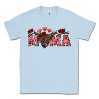 Dusty Blue valentines day mama Classic Tee - RanaPortraitStore