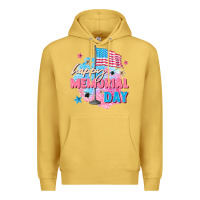 Antique Gold Happy Memorial Day Premium Hoodie - FaDigitalArtStudio
