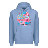 Colony Blue Happy Memorial Day Premium Hoodie - FaDigitalArtStudio