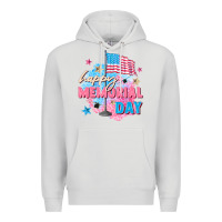 Dove Grey Happy Memorial Day Premium Hoodie - FaDigitalArtStudio