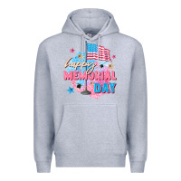 Heather Grey Happy Memorial Day Premium Hoodie - FaDigitalArtStudio