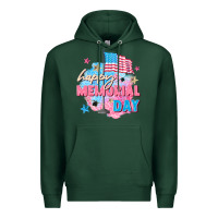 Sports Green Happy Memorial Day Premium Hoodie - FaDigitalArtStudio