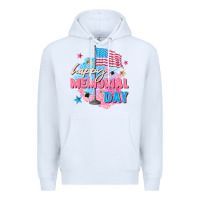 White Happy Memorial Day Premium Hoodie - FaDigitalArtStudio