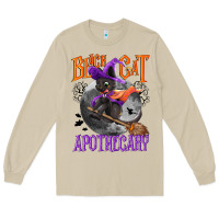 Mushroom Black cat apothecary Long Sleeve Tee - NancyCooperArtShop