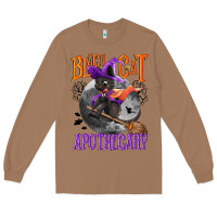 Toasted Coconut Black cat apothecary Long Sleeve Tee - NancyCooperArtShop