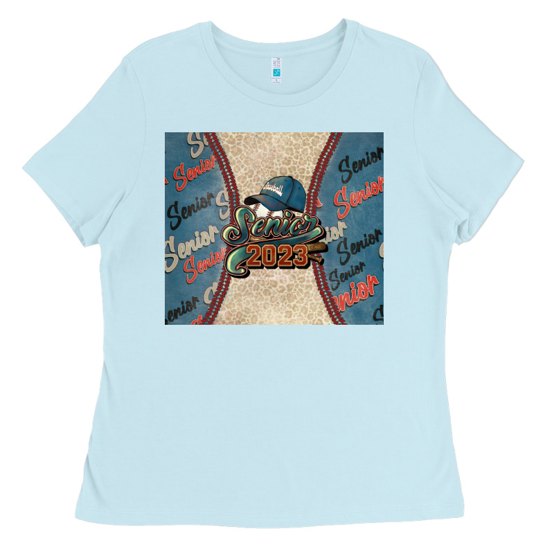Senior Baseball 2023 Ladies Tee by NancyCooperArtShop | Teevron