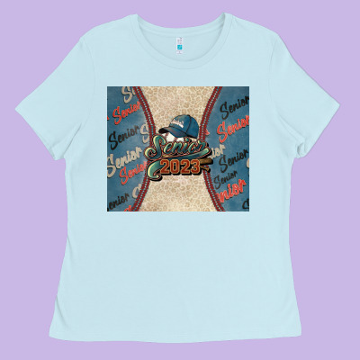 Senior Baseball 2023 Ladies Tee Designed By Nancycooperartshop