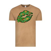 Vintage Camel Green and Leopard Patterned Irish Day Lips Vintage Tee - Bettercallsaul