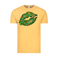 Vintage Mustard Green and Leopard Patterned Irish Day Lips Vintage Tee - Bettercallsaul