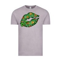 Vintage Zinc Green and Leopard Patterned Irish Day Lips Vintage Tee - Bettercallsaul