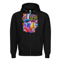 Black Love pride Zipper Hoodie - FaDigitalArtStudio