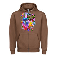 Chestnut Love pride Zipper Hoodie - FaDigitalArtStudio