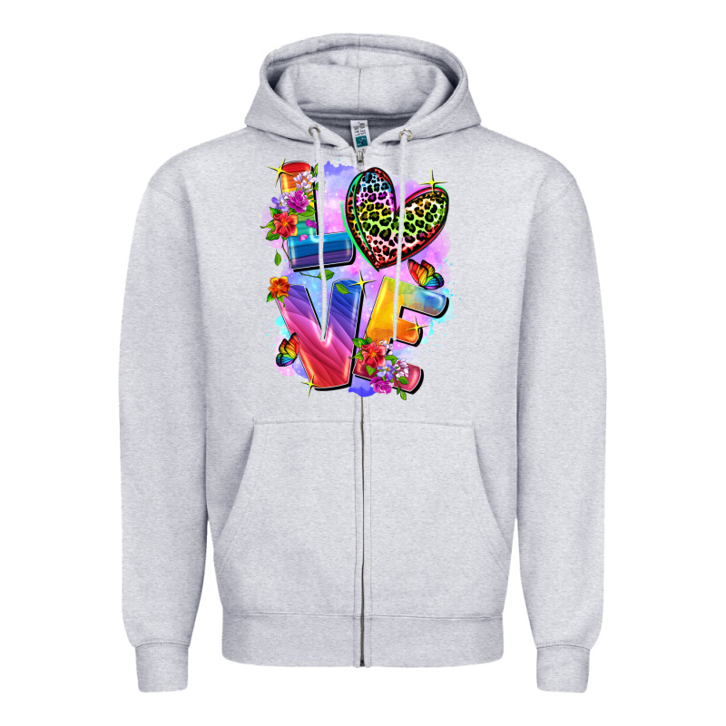 Love Pride Zipper Hoodie by FaDigitalArtStudio | Teevron
