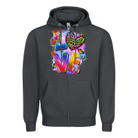 Smoke Love pride Zipper Hoodie - FaDigitalArtStudio