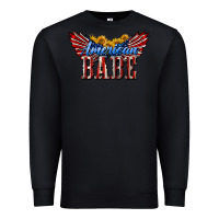 Black American Babe With Sunflowers Premium Sweatshirt - LillyAllenDesigns