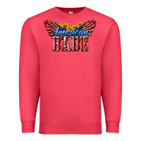 Cardinal American Babe With Sunflowers Premium Sweatshirt - LillyAllenDesigns