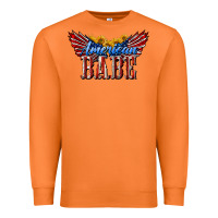 Carrot American Babe With Sunflowers Premium Sweatshirt - LillyAllenDesigns