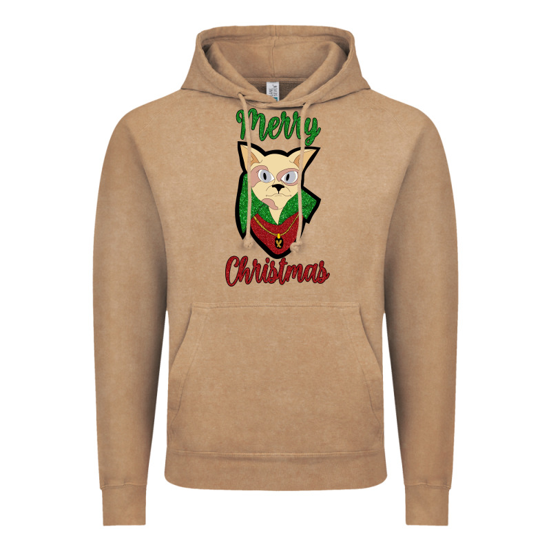Merry Christmas Cat Vintage Hoodie by Bettercallsaul | Teevron