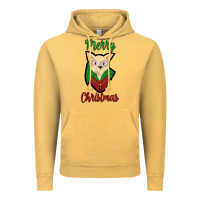 Vintage Mustard Merry Christmas Cat Vintage Hoodie - Bettercallsaul