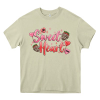 Mossy sweet heart Heavy Core Tee - MaliasSmallBusiness