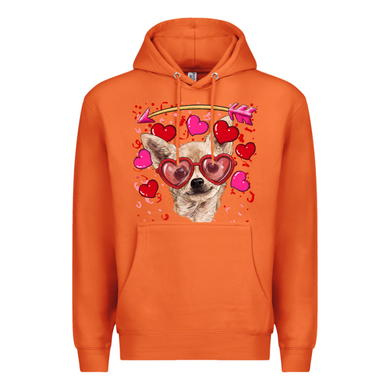 Valentine's Day  Chihuahua Premium Hoodie by RanaPortraitStore | Teevron