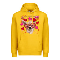 Lemon valentine's day  chihuahua Premium Hoodie - RanaPortraitStore